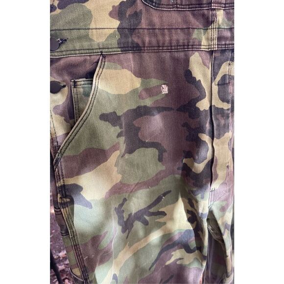 Camo Pointer Vintage Hiphop distressed Camouflage Overalls Pointer Brand Overval - Picture 9 of 13